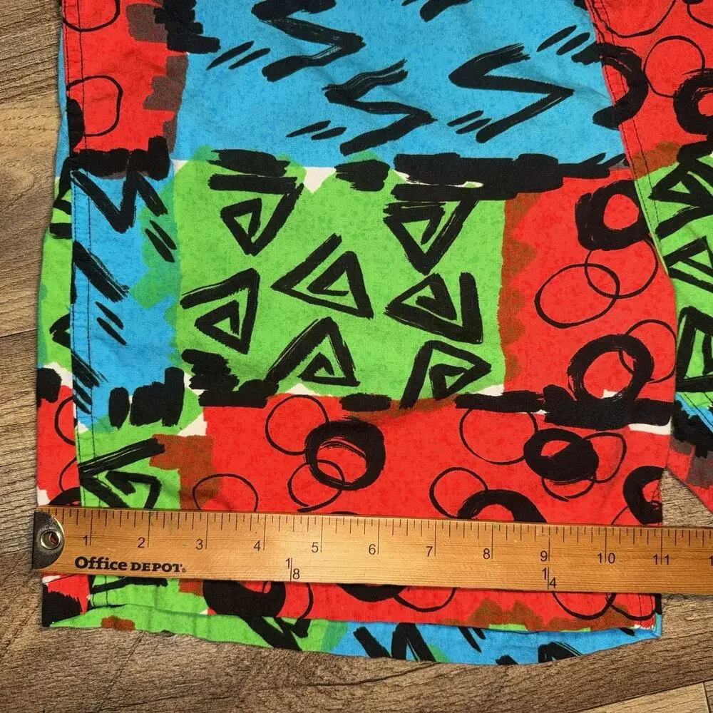 Vintage Surf Line Jams Shorts Mens Medium‎ Colorful Made in USA 80s 90s
